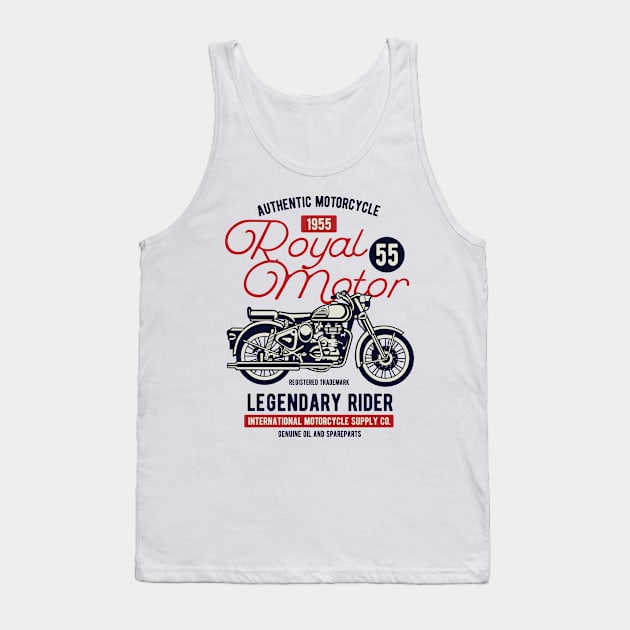 Royal Motorcycle Tank Top by lionkingdesign